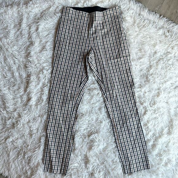 A New Day Plaid Pull On Capri Stretch Pants Size 6 - Picture 3 of 6